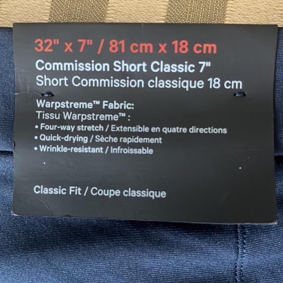 Brand New w/ tags - Mens LuLuLemon Commision Short Classic - Navy - Picture 5 of 6